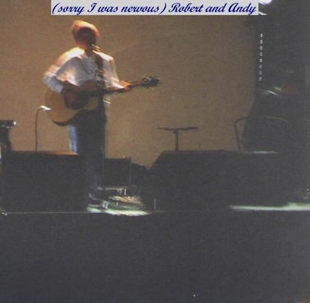 Robert and Andy in the rehease...
